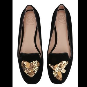 Tory Burch Peace smoking slipper EUC size 9
